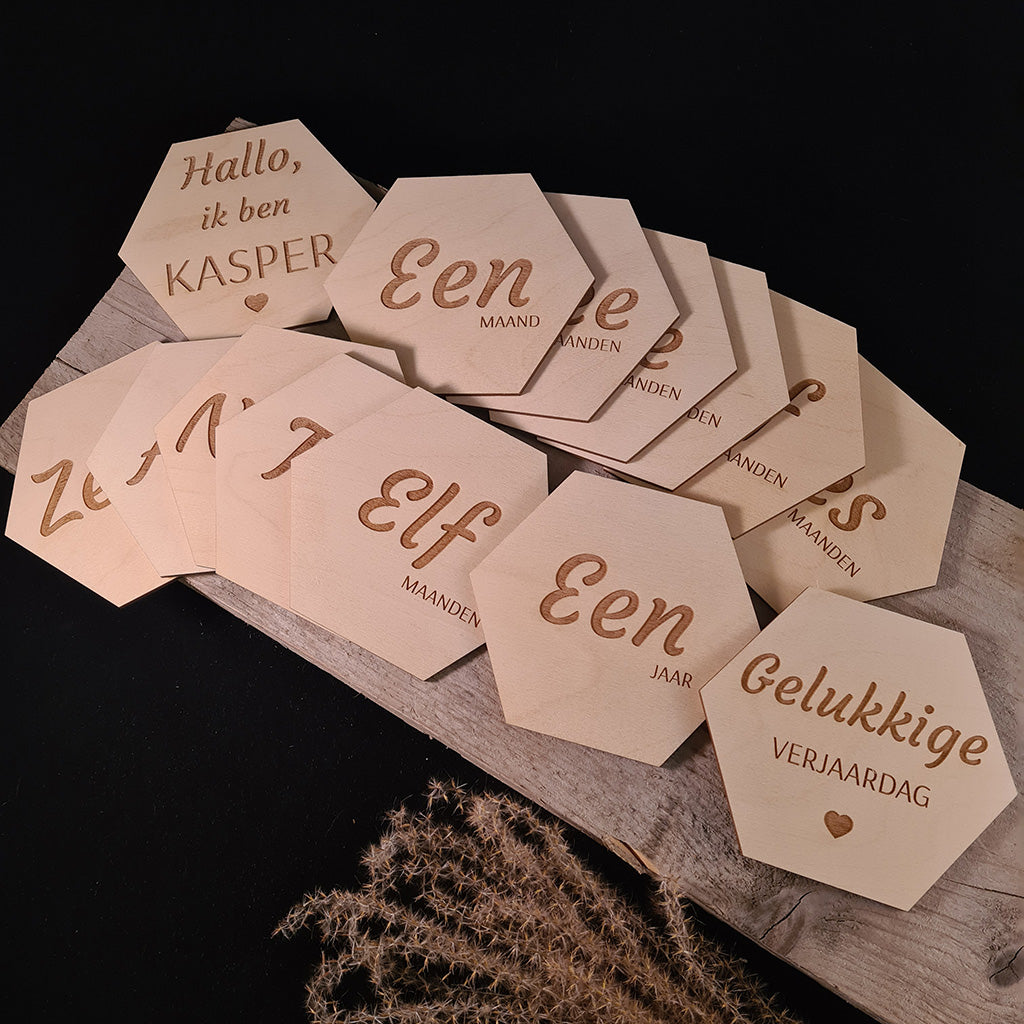 Milestones hexagon (14 stuks)