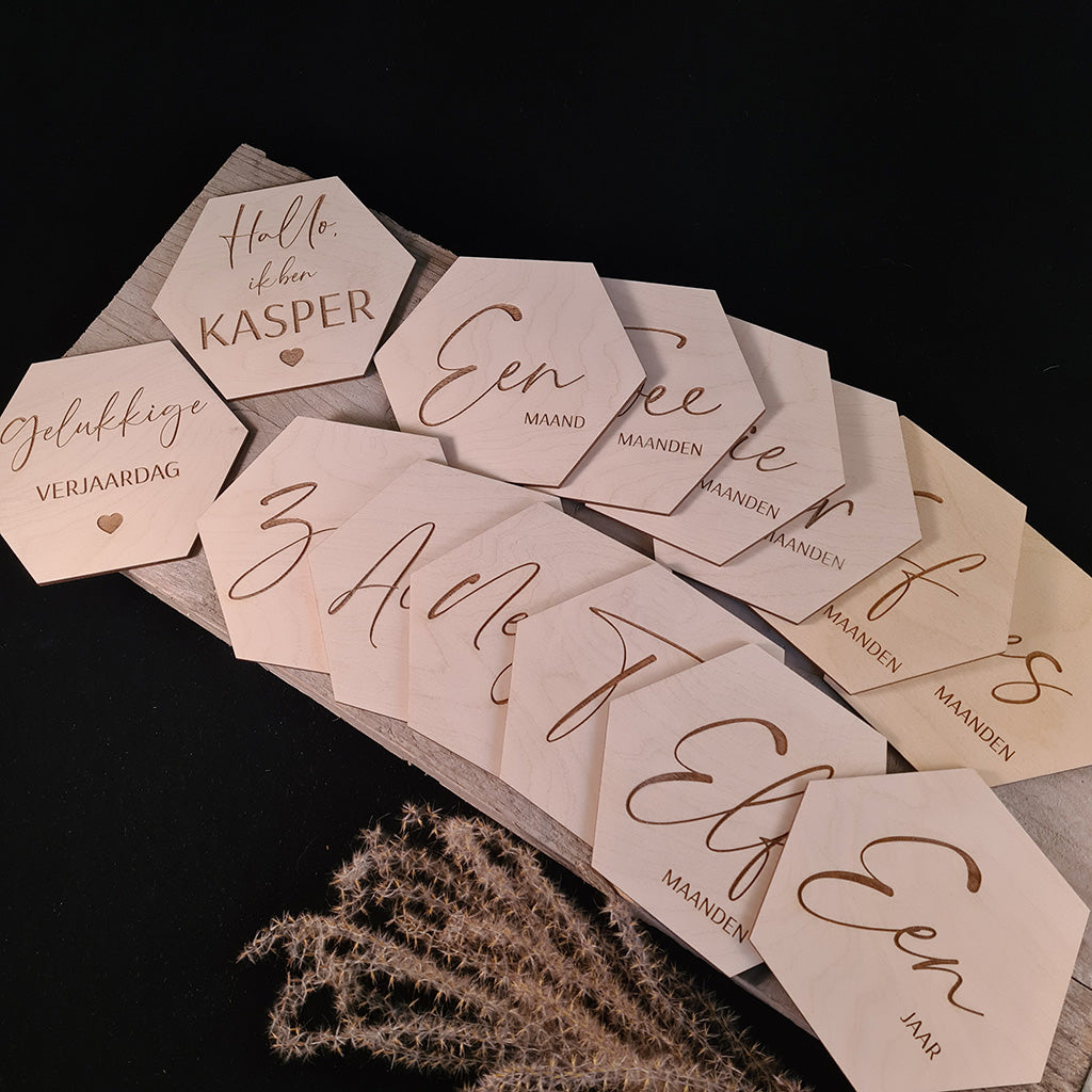 Milestones hexagon (14 stuks)