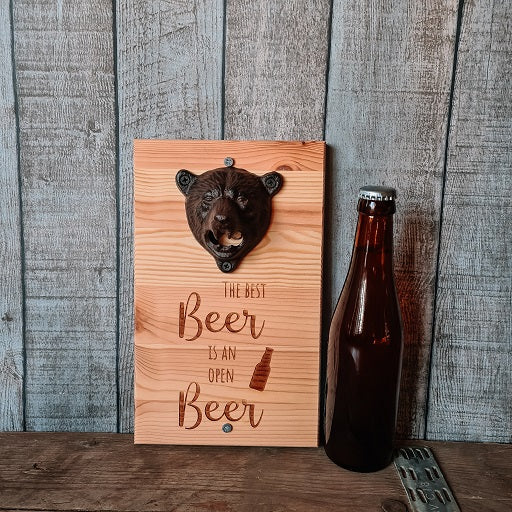 Gepersonaliseerde flesopener muur - beer