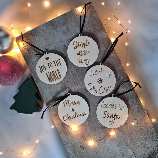 Kerstversiering "Christmas Quotes"