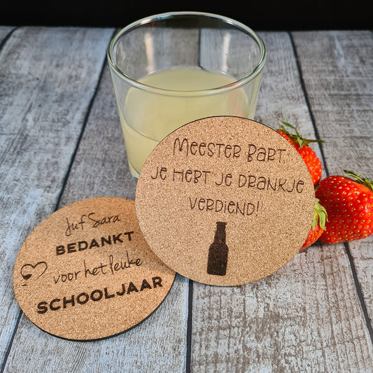 Onderzetter "Meester of juf"