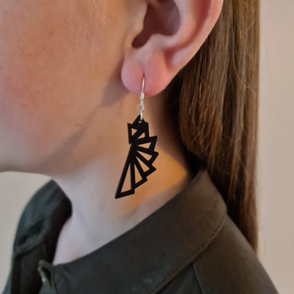 Zwarte geometrische driehoekjes