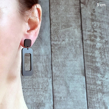 Zwarte afgeronde rechthoeken