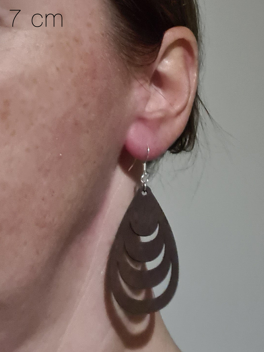 Houten druppels met dikke laagjes