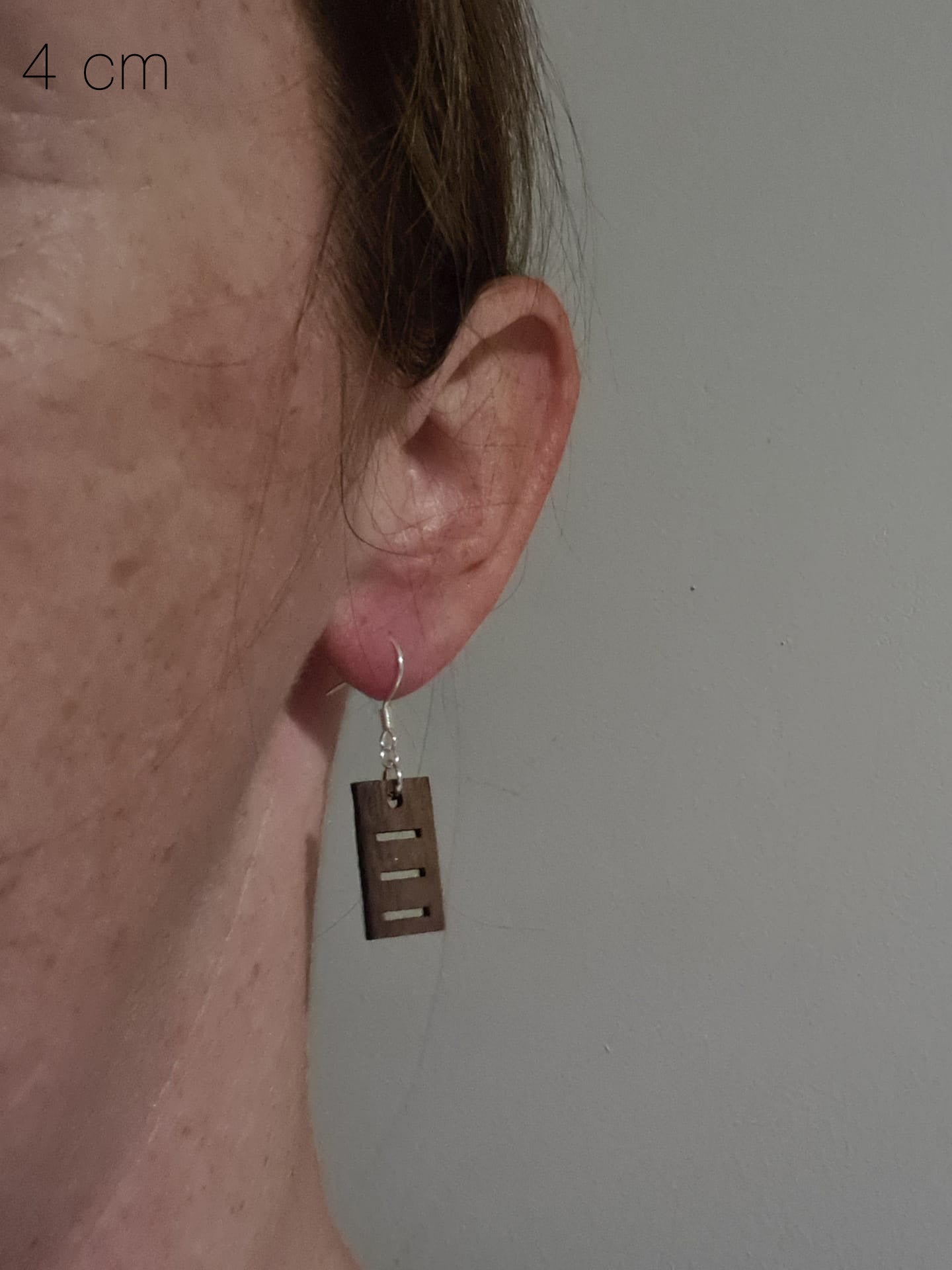 Houten staafjes met horizontale streepjes