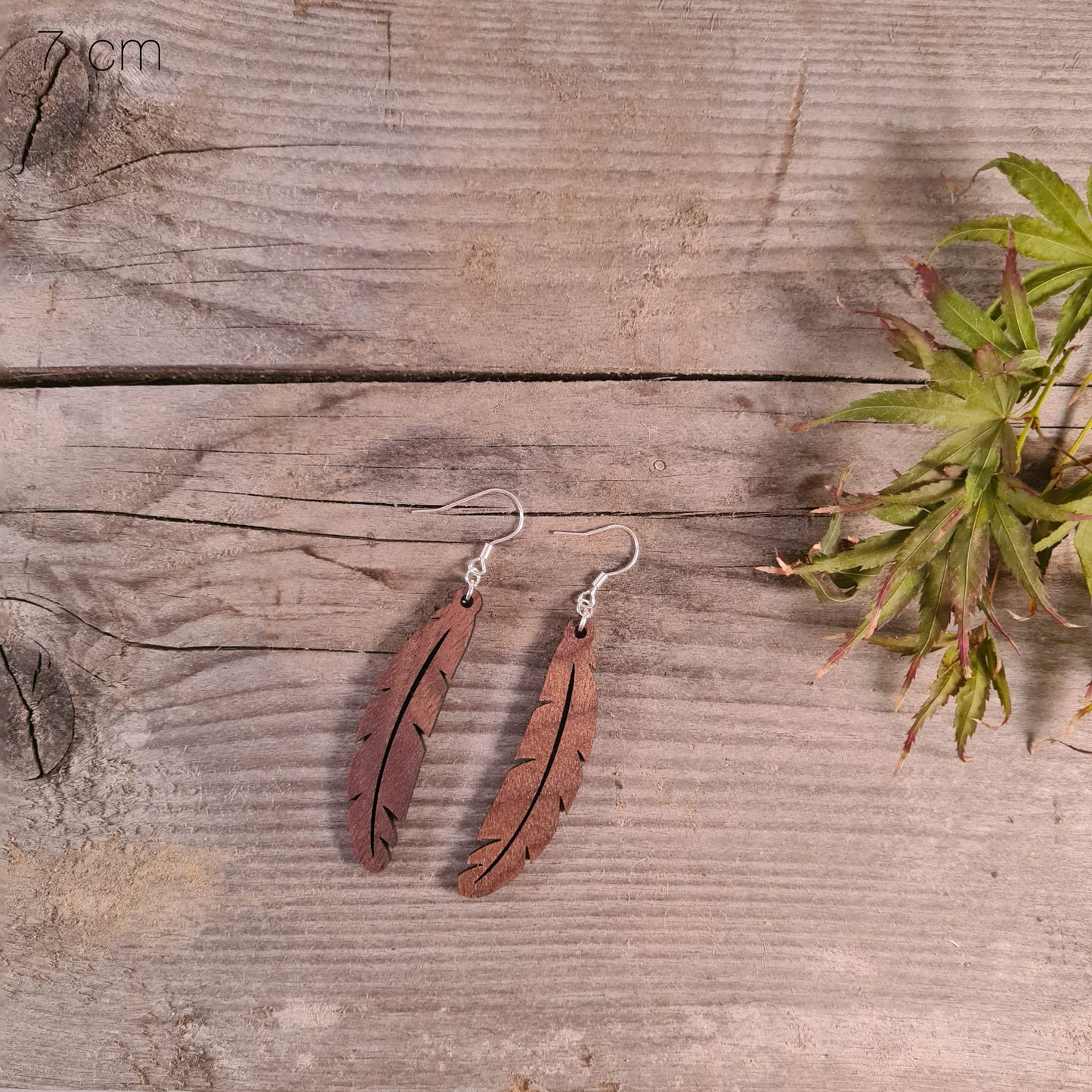 Houten gesloten veertjes