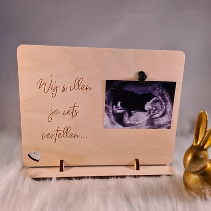 Fotobord "Aankondiging zwangerschap"