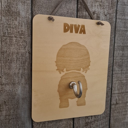 Kapstok voor hondenriem met naam